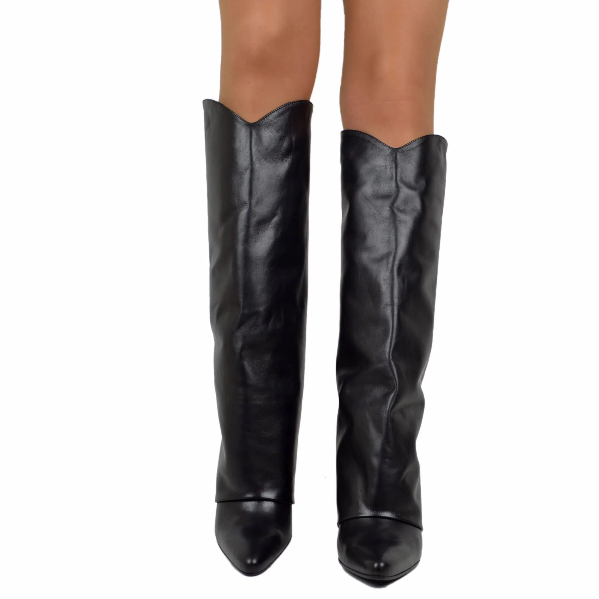 Stivali con Ghetta Eleganti con Tacco a Zeppa di 9 Cm Limited Edition - immagine 5