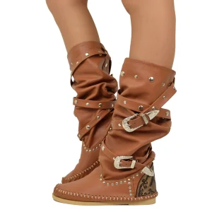 Indianini Ibiza in Vera Pelle Cuoio con Fibbie KikkiLine