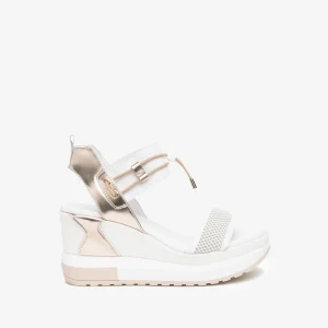 NERO GIARDINI E219045D SANDALI DONNA IN PELLE BIANCO