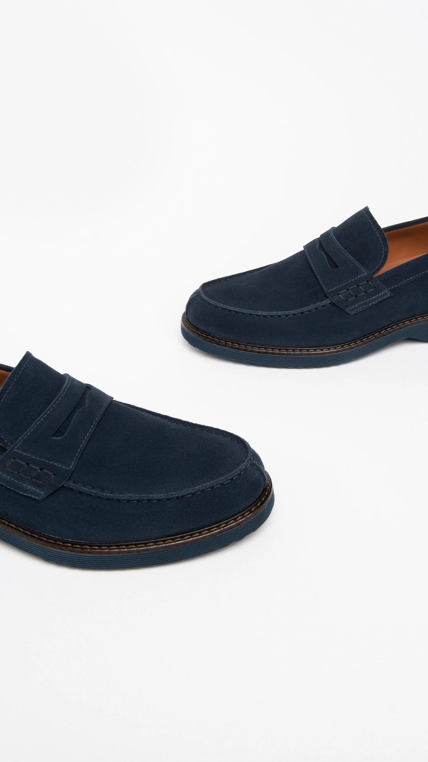 NERO GIARDINI E302790UE MOCASSINI IN CAMOSCIO BLU - immagine 4