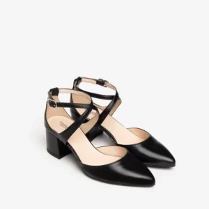 NERO GIARDINI E307015DE DECOLLETE DONNA IN PELLE NERO