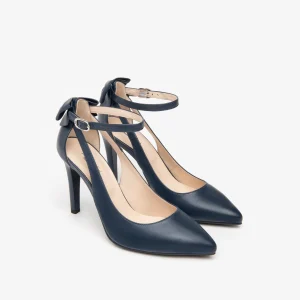 Nero Giardini E411072DE Décolleté donna in pelle blù