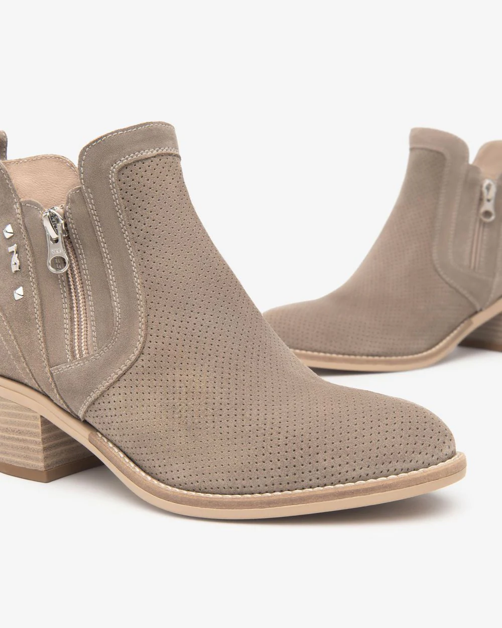 Nero Giardini E512701D Tronchetti Donna in Suede creta - immagine 4