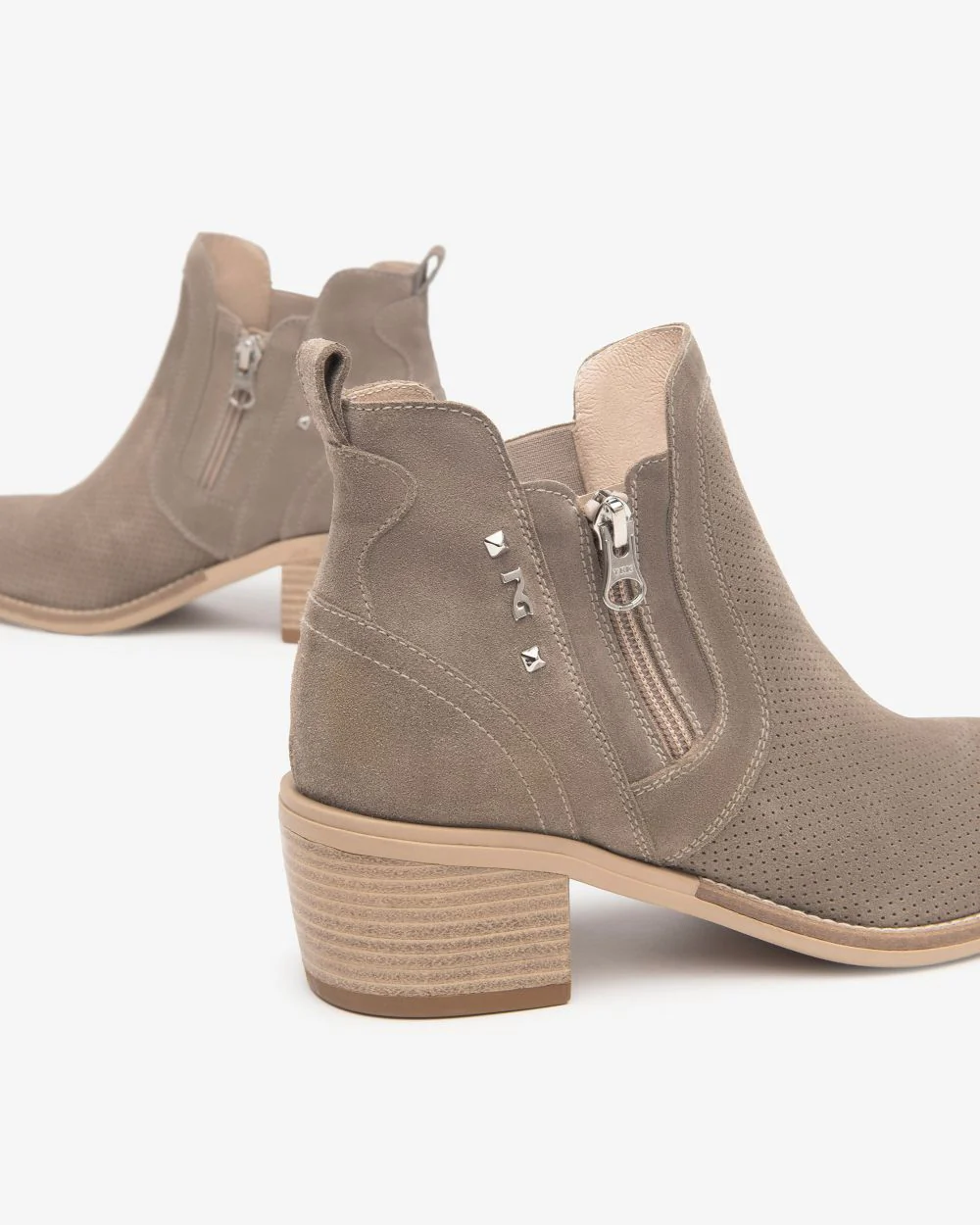 Nero Giardini E512701D Tronchetti Donna in Suede creta - immagine 5