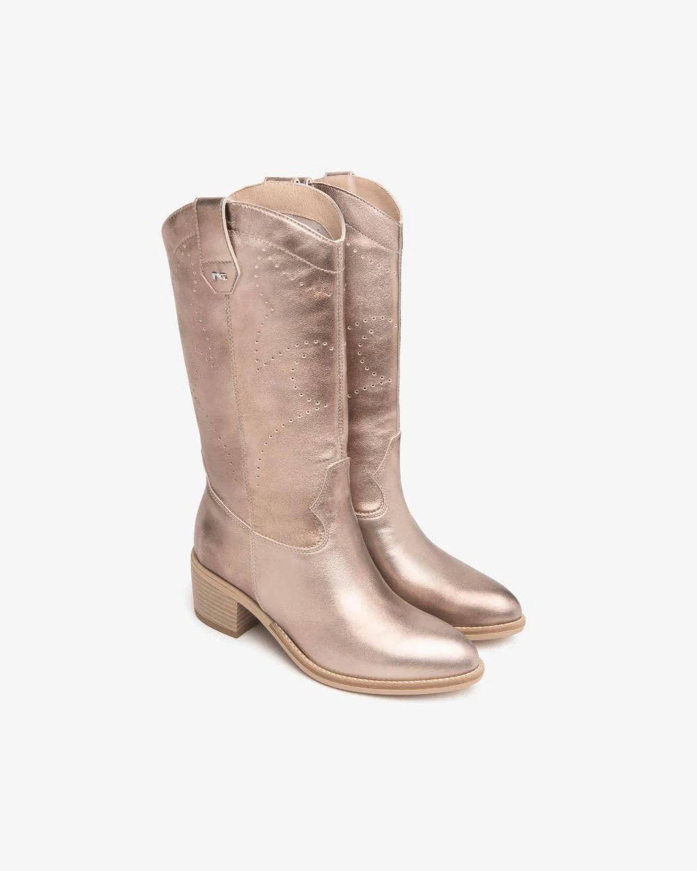 Nero Giardini E512706D Stivali Donna in Pelle tortora - immagine 3