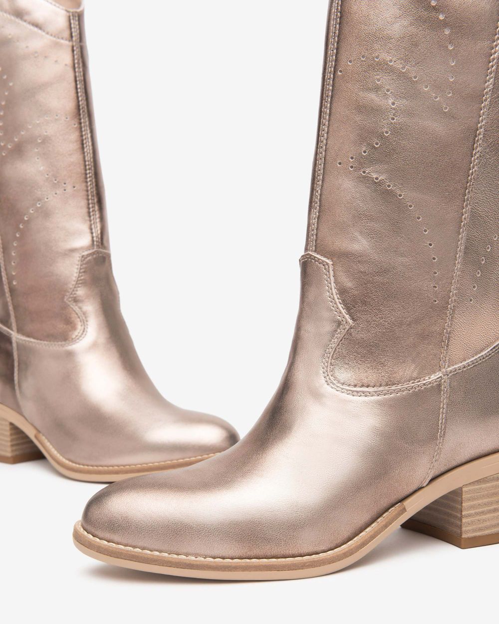 Nero Giardini E512706D Stivali Donna in Pelle tortora - immagine 4