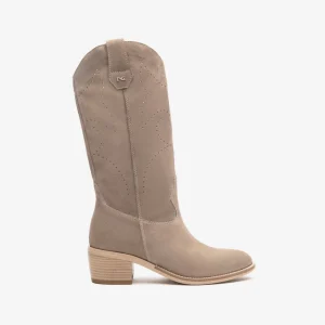 Nero Giardini E512707D Stivali Donna in Suede creta