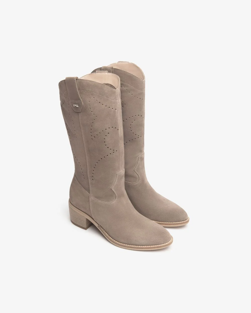 Nero Giardini E512707D Stivali Donna in Suede creta - immagine 4