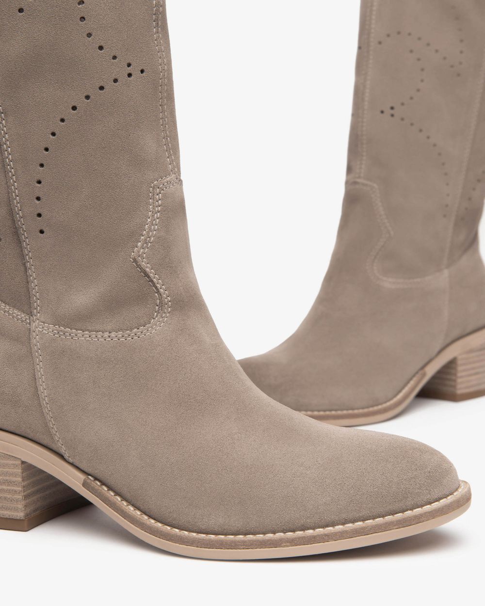 Nero Giardini E512707D Stivali Donna in Suede creta - immagine 5