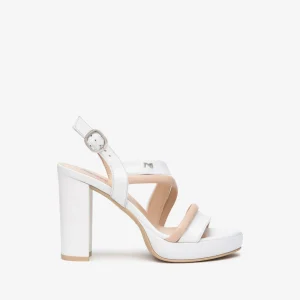 Nero Giardini E513352D Sandali Donna in Pelle bianco