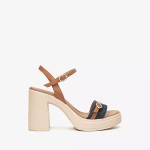 Nero Giardini E513665D Sandali Donna in Tessuto e Pelle jeans