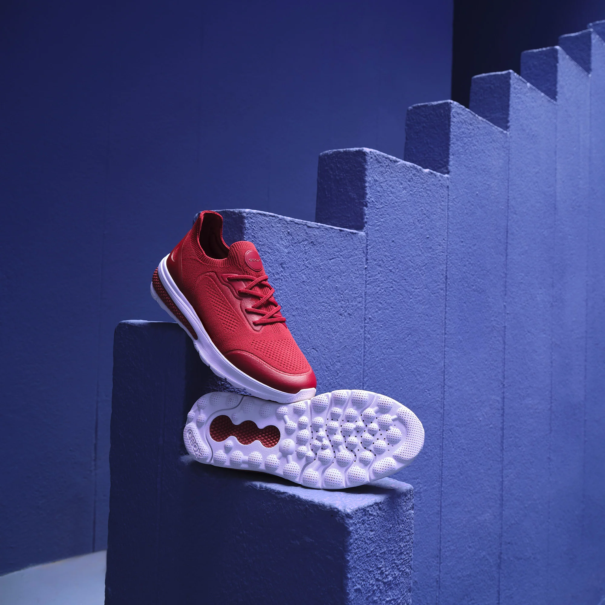 GEOX U35BAA 0006K SPHERICA ACTIF UOMO ROSSO SCURO - immagine 9