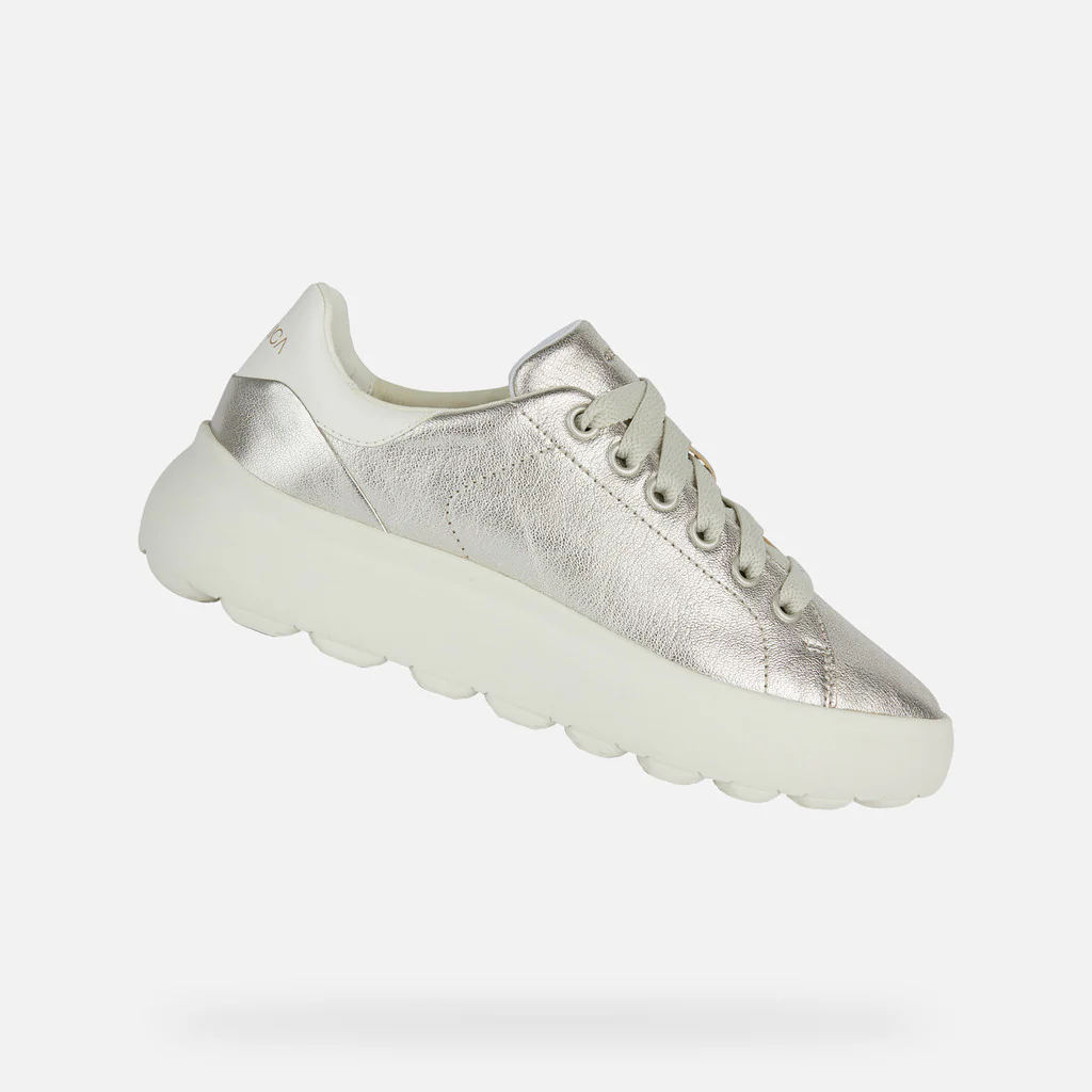 Geox D45TCC 0BVBC sneakers spherica donna ec4.1 oro/bianco - immagine 8