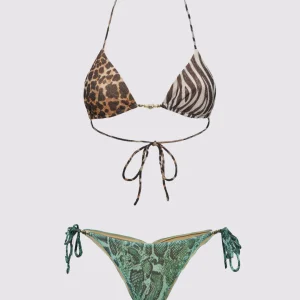 Bikini fantasia animalier - Triangolo e Slip regolabili - F**K - SW014X10