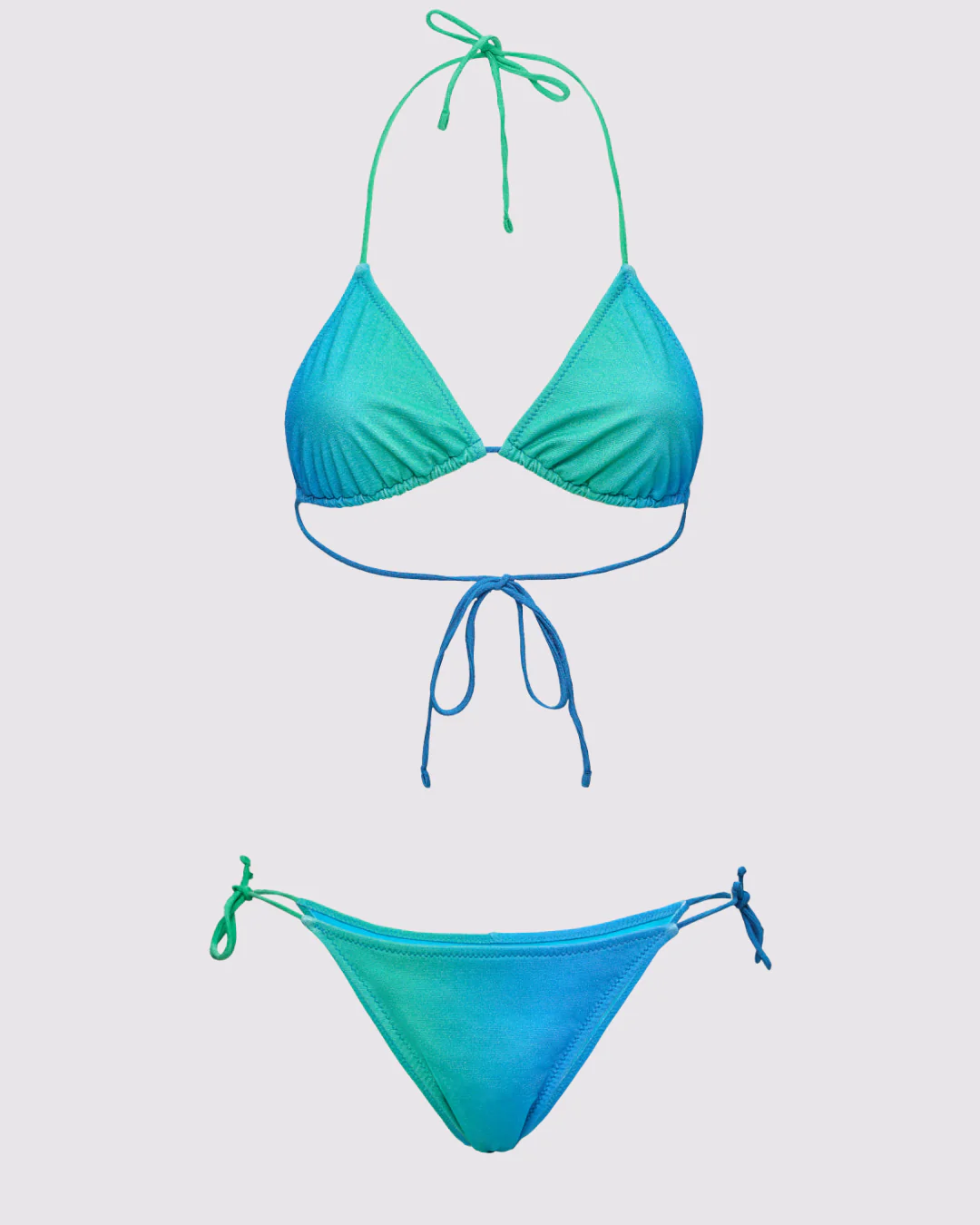 Bikini Azzurro - Triangolo e Slip regolabili - F**K - SW1850X82