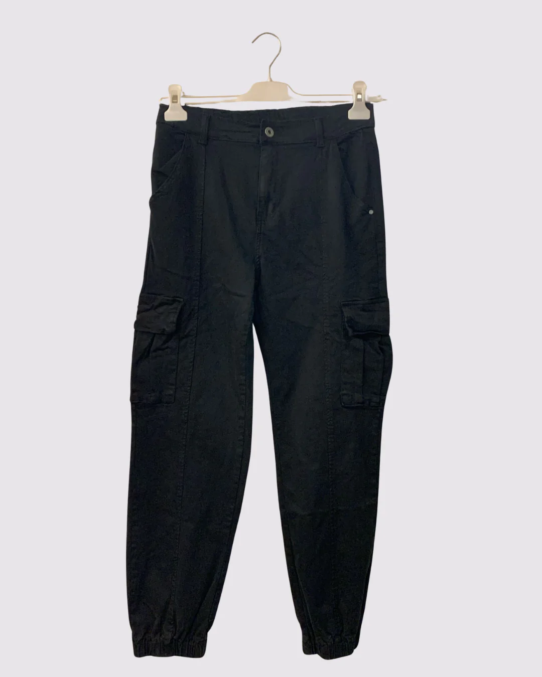 Pantalone cargo nero - M