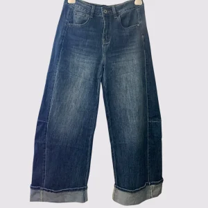 Jean baggy con risvolto