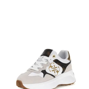 Guess FLPLUC PEL12 Runner Luckei 4G Logo white/brown