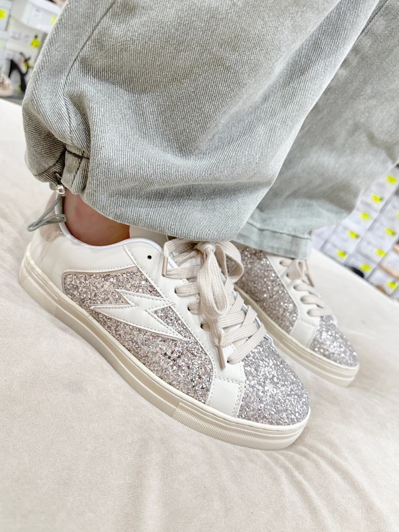 Sneakers con glitter e fulmine - immagine 3