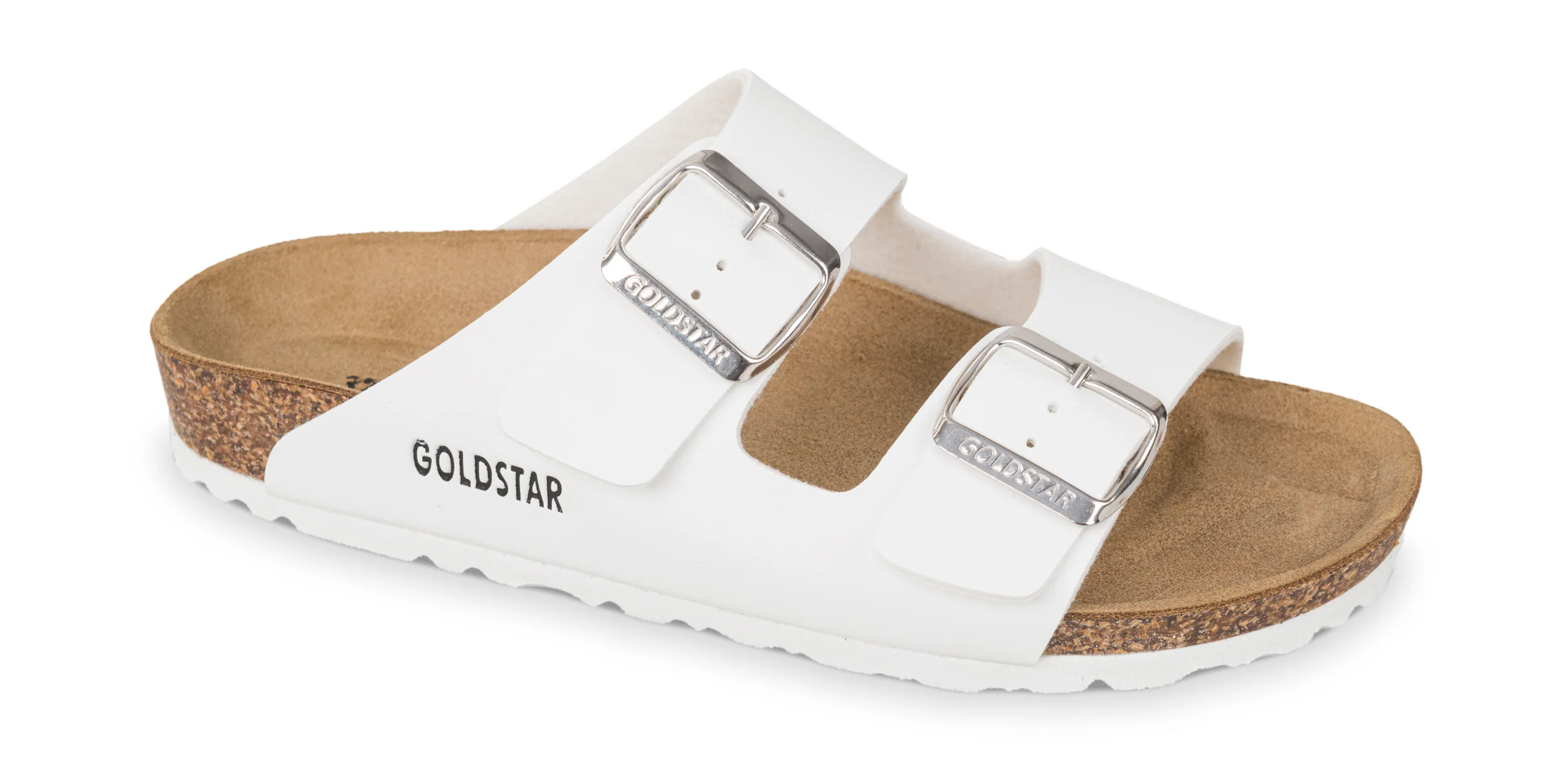 Goldstar GS1823 ciabatta donna due fibbie premier bianco - immagine 2