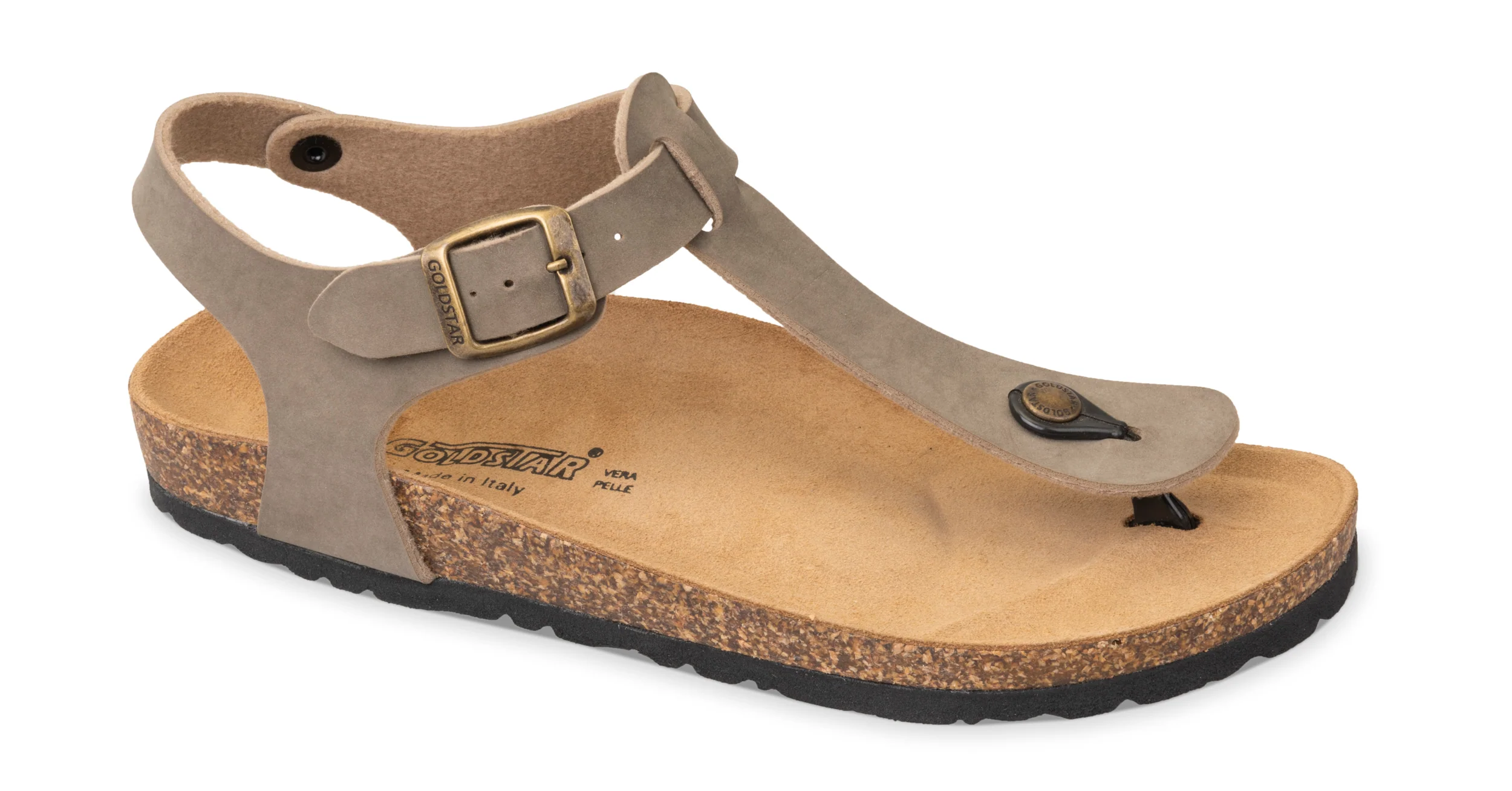 Goldstar GS1831 sandalo infradito donna in startek tortora - immagine 2