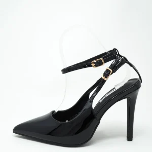 Décolleté lucide con doppio cinturino