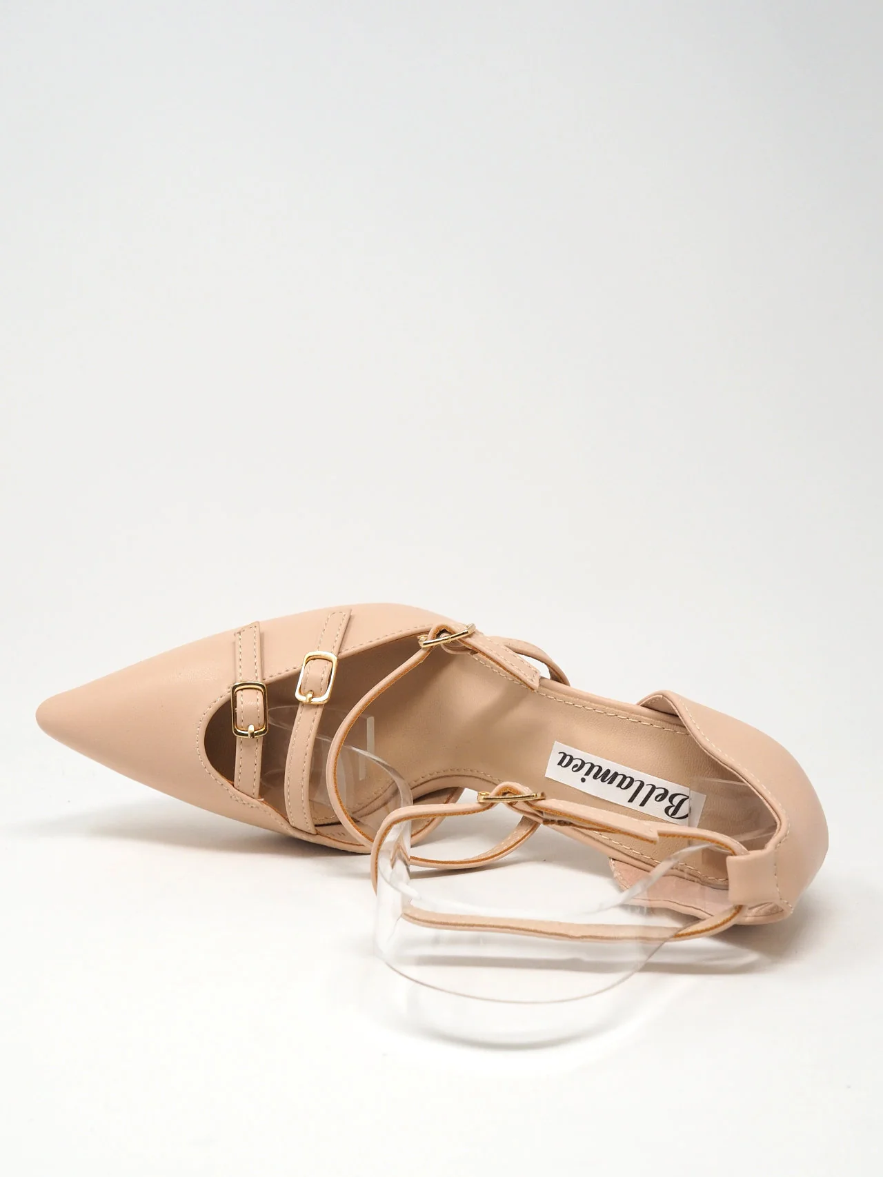 Décolleté a punta con cinturini - immagine 6