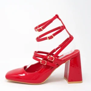 Décolleté lucide con cinturini