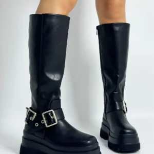 Stivali para alta con fibbie