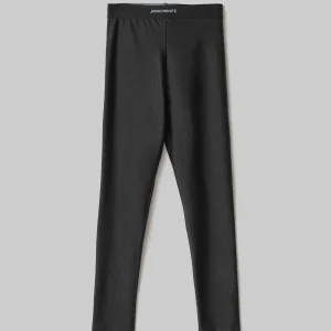 Leggings in lycra lucida con elastico logato nero - HINNOMINATE
