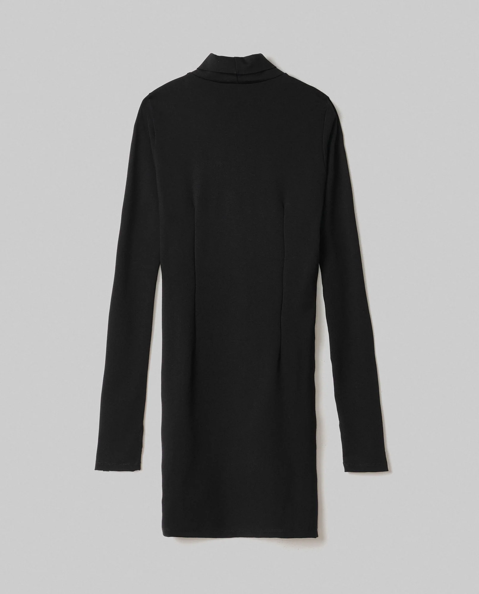 Abito corto in punto milano a lupetto con spacco e buco al pollice - HINNOMINATE - immagine 3