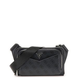 Guess HMSILO P5114 borsellino a tracolla uomo in tessuto black