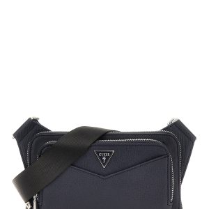 Guess HMSISA P5114 borsellino uomo a tracolla in tessuto dark blue