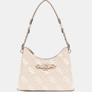 Guess HWOQ86 54010 Borsa a spalla Izzy 4G logo sand logo