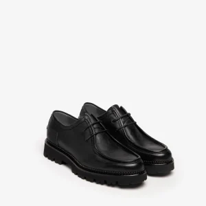 NERO GIARDINI I202651U STRINGATE UOMO IN PELLE NERO