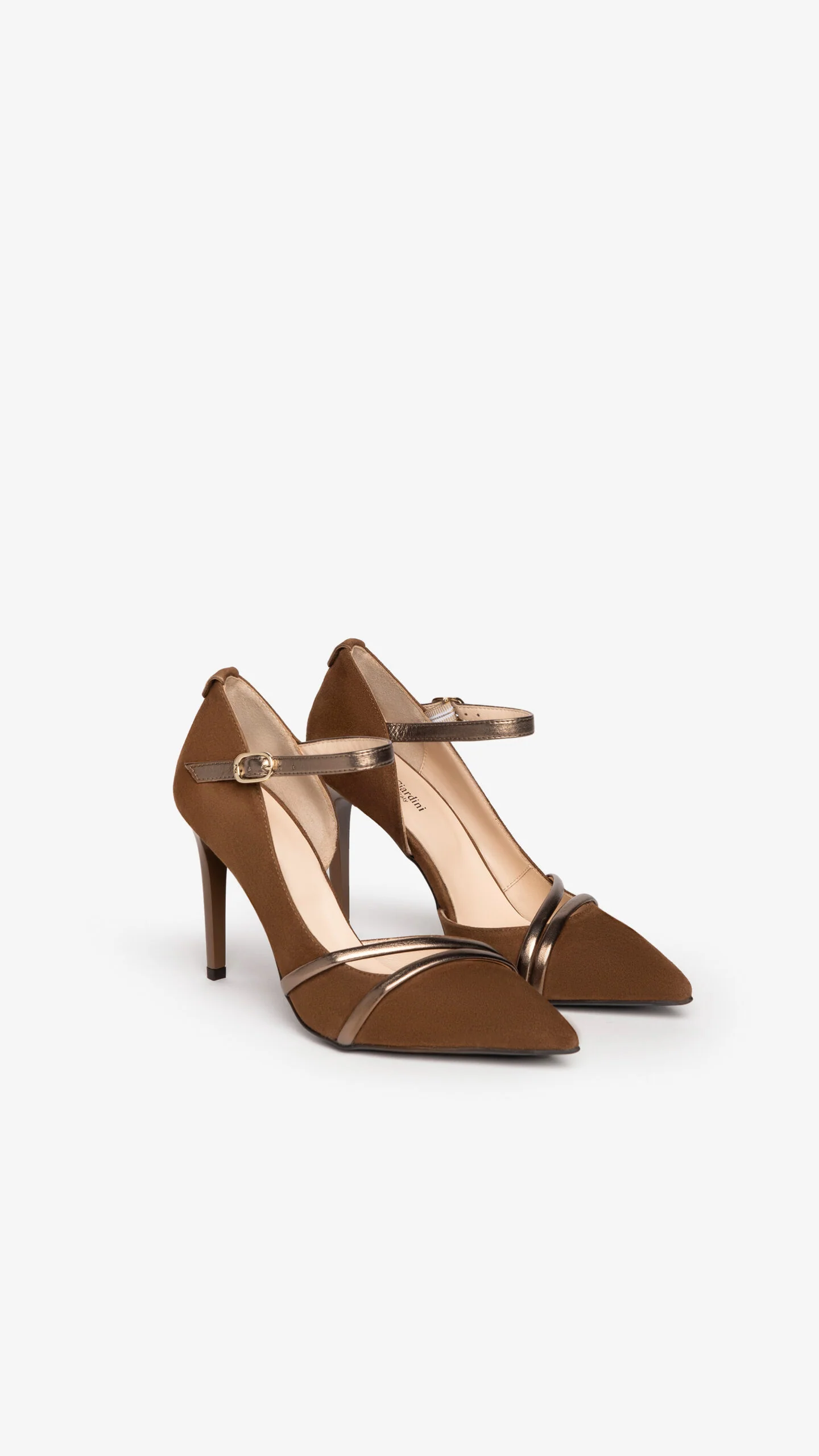 Nero Giardini I205570DE Décolleté donna in camoscio e vernice malto - immagine 2