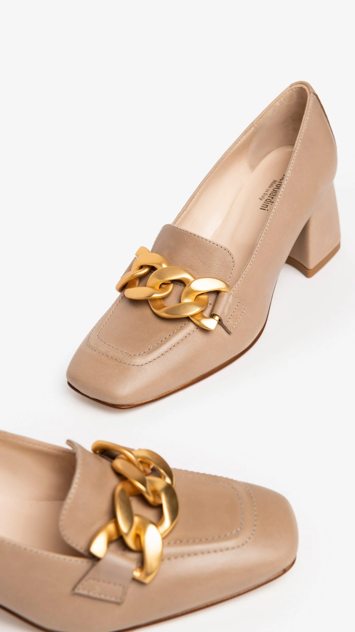 NERO GIARDINI I205651DE MOCASSINI DONNA IN PELLE BEIGE - immagine 4