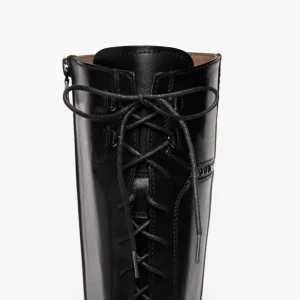 NERO GIARDINI I205711D STIVALI DONNA IN PELLE NERO