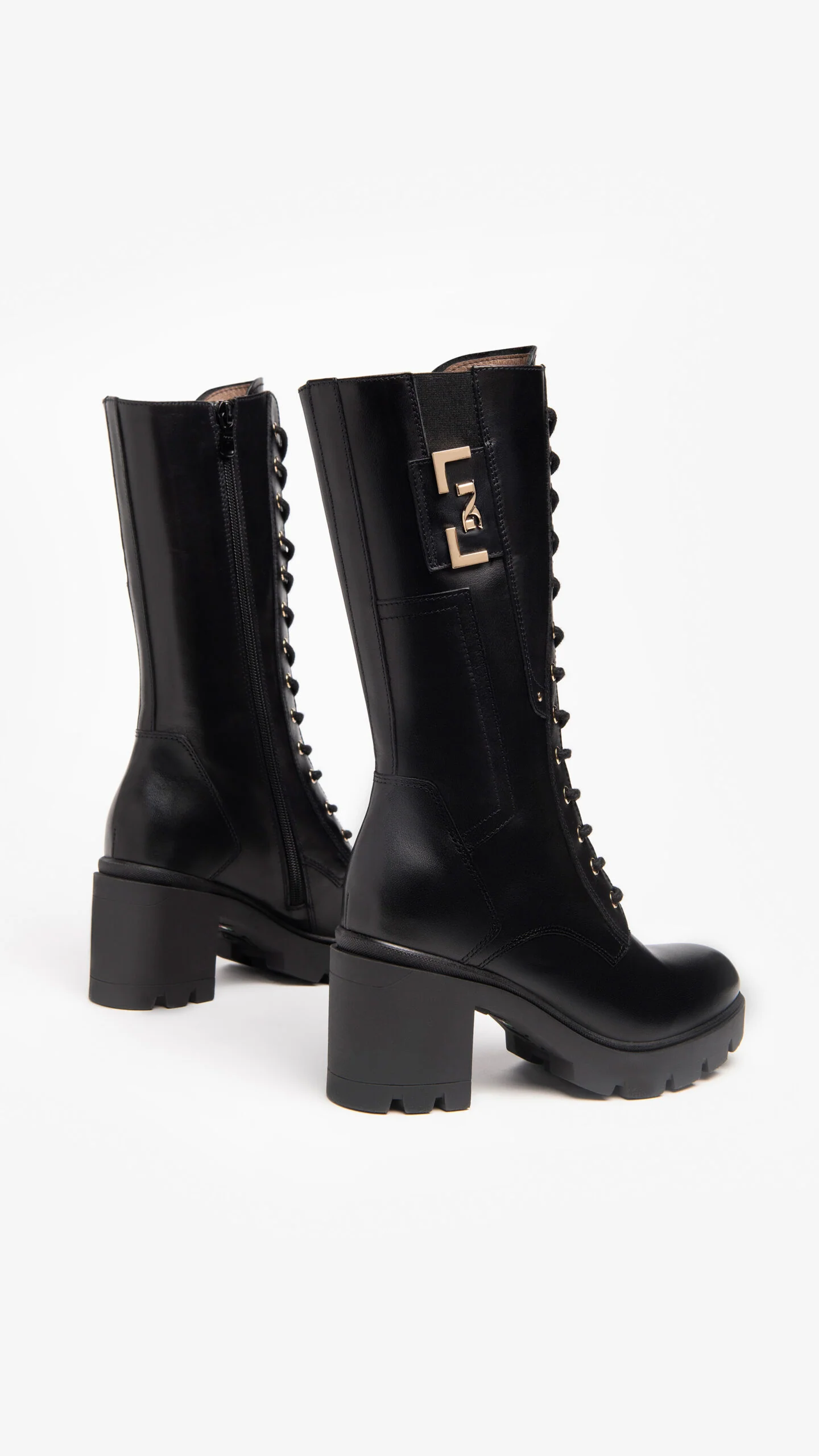 NERO GIARDINI I205862D STIVALI DONNA IN PELLE NERO - immagine 8