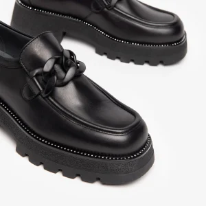 NERO GIARDINI I205940D MOCASSINI DONNA IN PELLE NERO