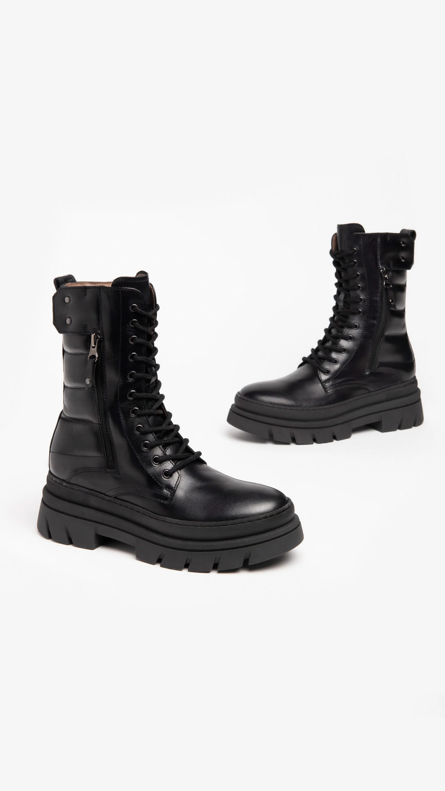 Nero Giardini I206065D Anfibi donna in pelle nera - immagine 5