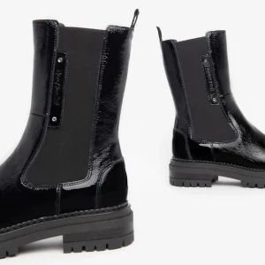 NERO GIARDINI I308951D STIVALETTI CHELSEA DONNA IN PELLE NERO