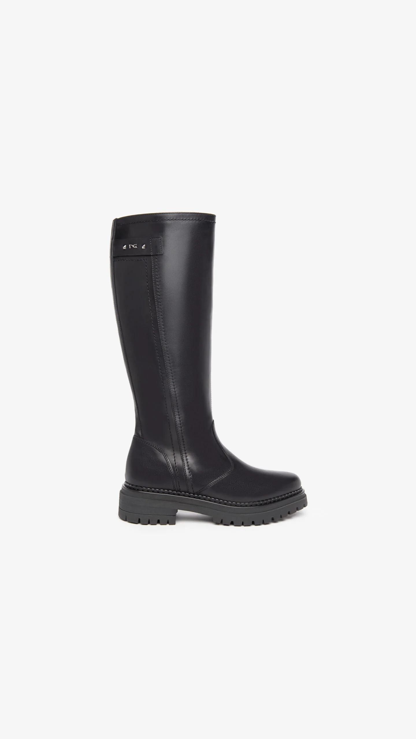 NERO GIARDINI I308956D STIVALI DONNA IN PELLE NERO - immagine 4