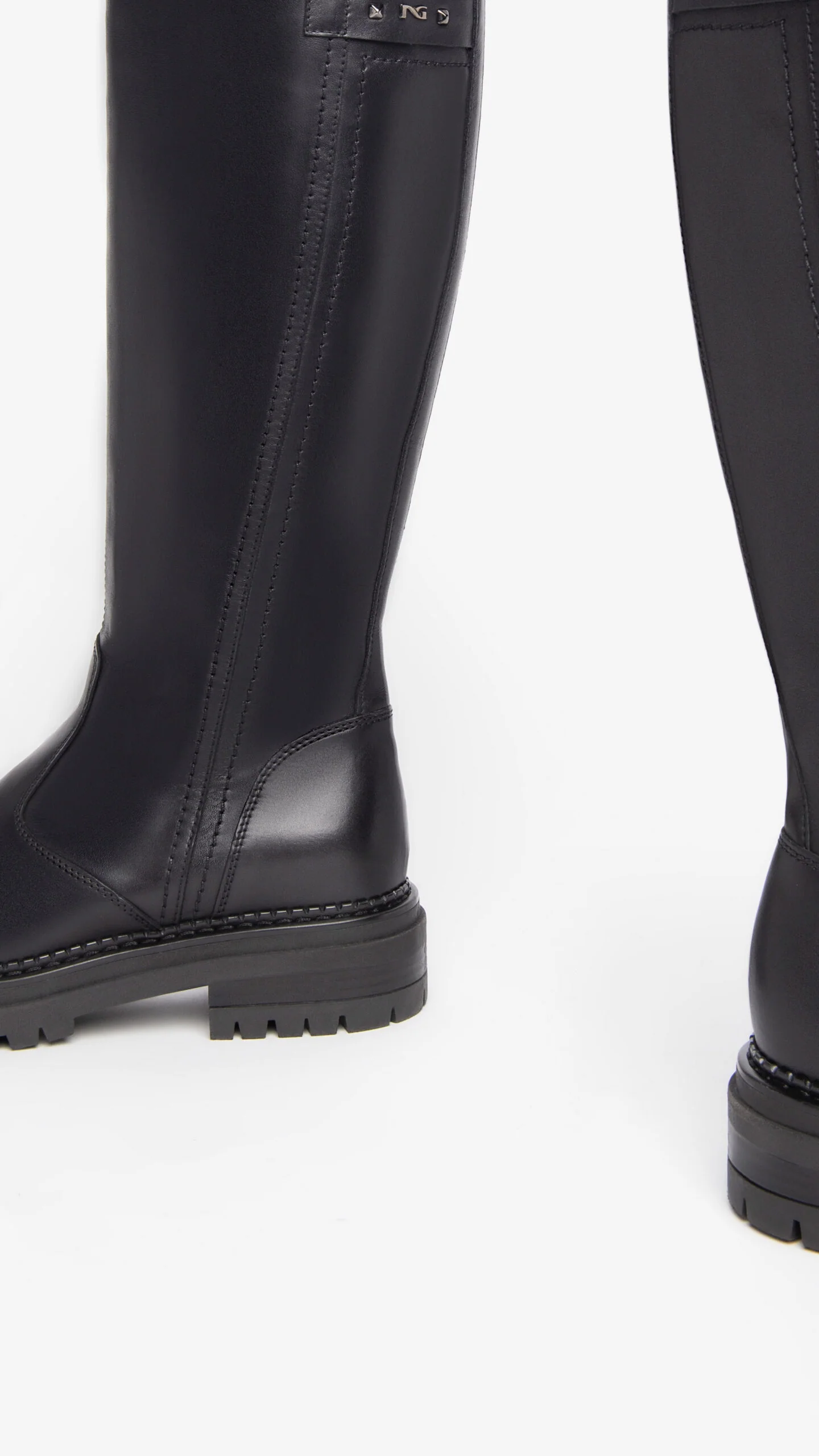 NERO GIARDINI I308956D STIVALI DONNA IN PELLE NERO - immagine 7