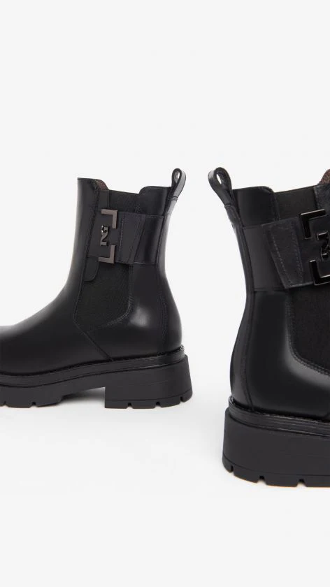 Nero Giardini I309150D Stivaletti Chelsea Donna in Pelle nero - immagine 8