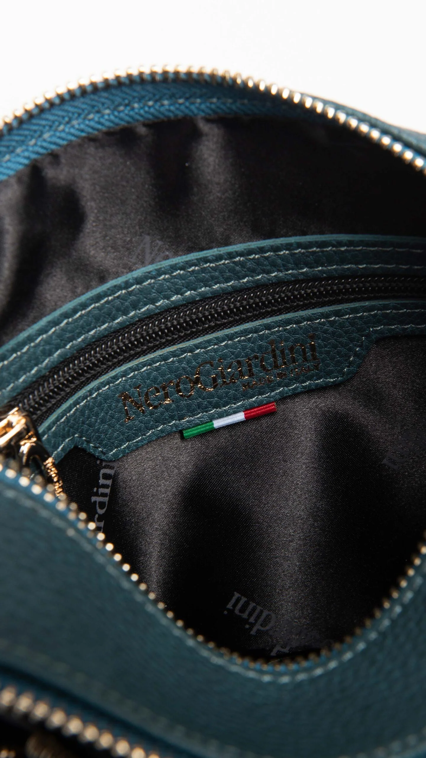 NERO GIARDINI I343021D BORSA A SPALLA D DONNA IN MATERIALE TECNICO PETROLIO - immagine 5