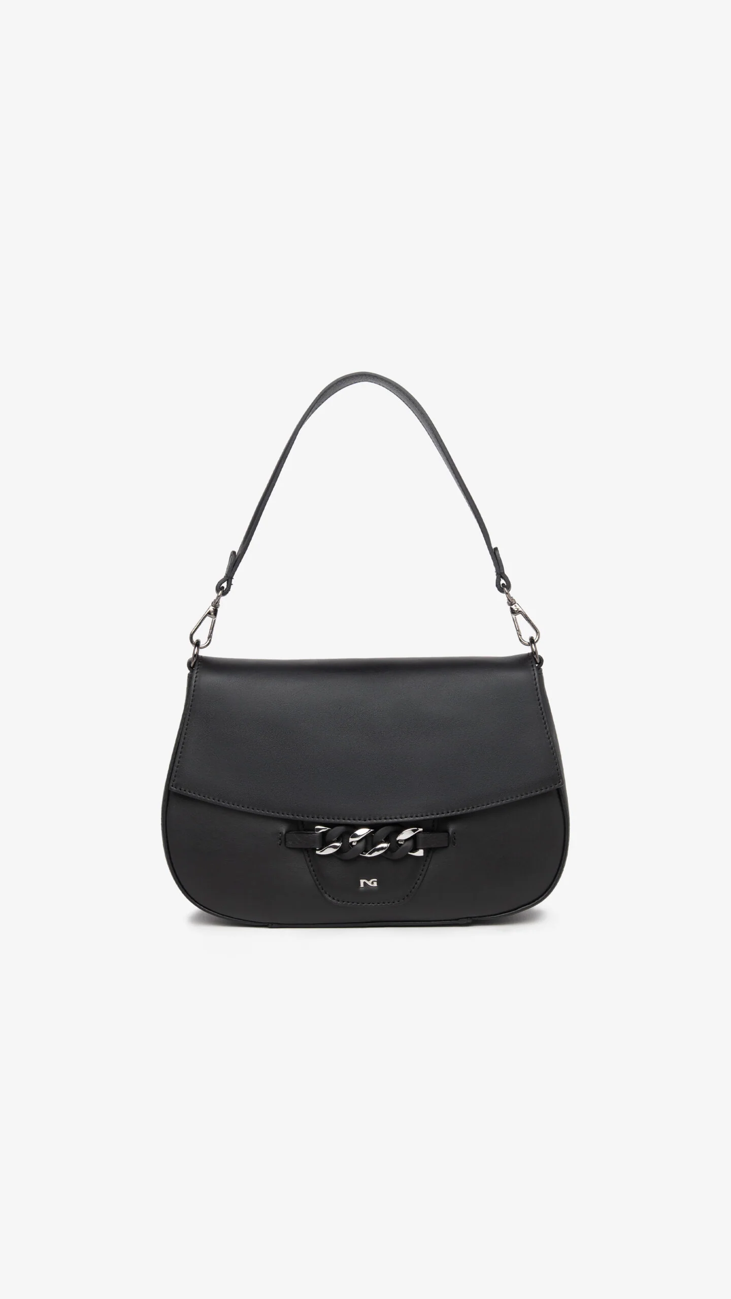 NERO GIARDINI I343522D BORSA A TRACOLLA DA DONNA IN PELLE NERO - immagine 3