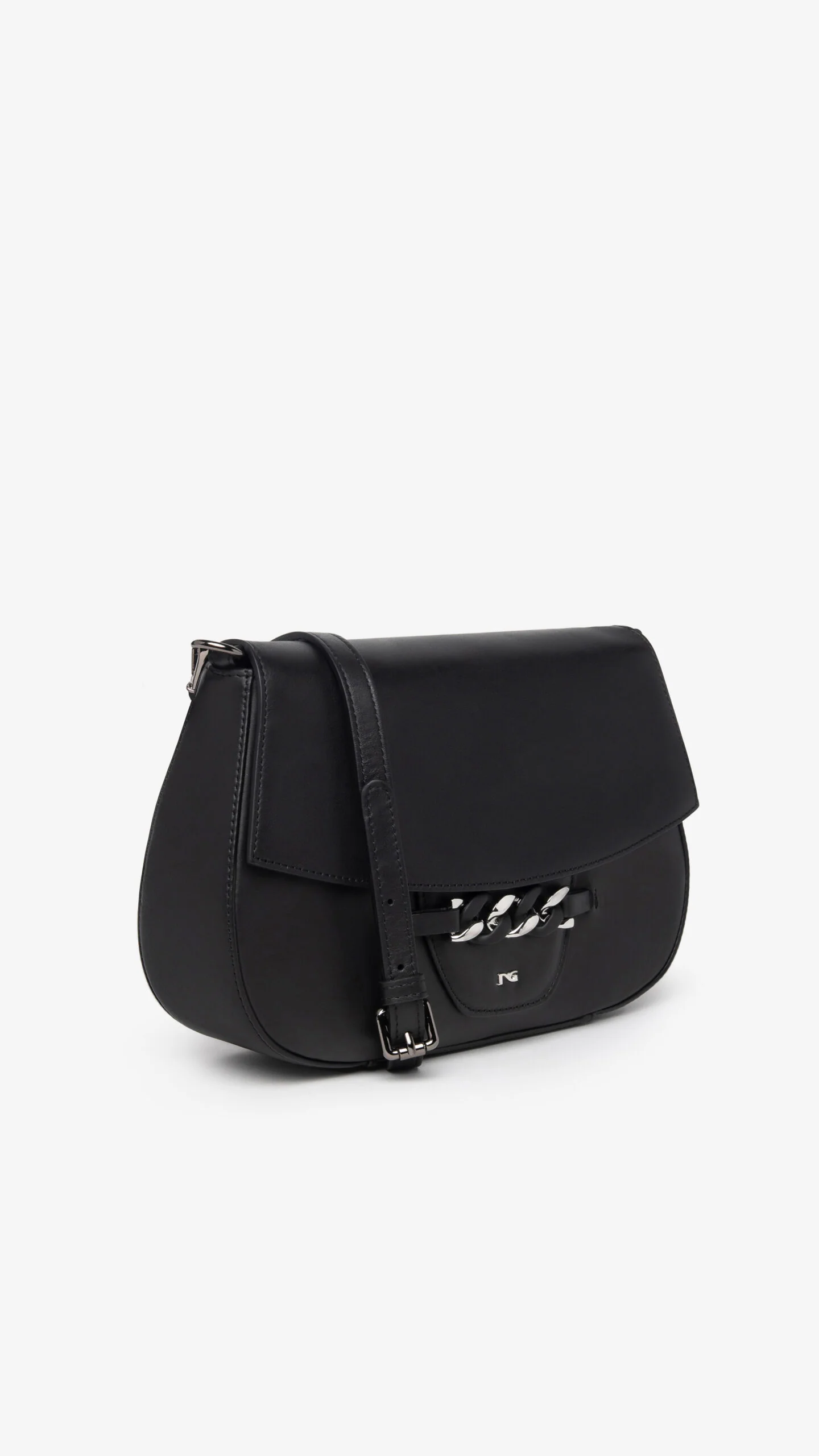 NERO GIARDINI I343522D BORSA A TRACOLLA DA DONNA IN PELLE NERO - immagine 4
