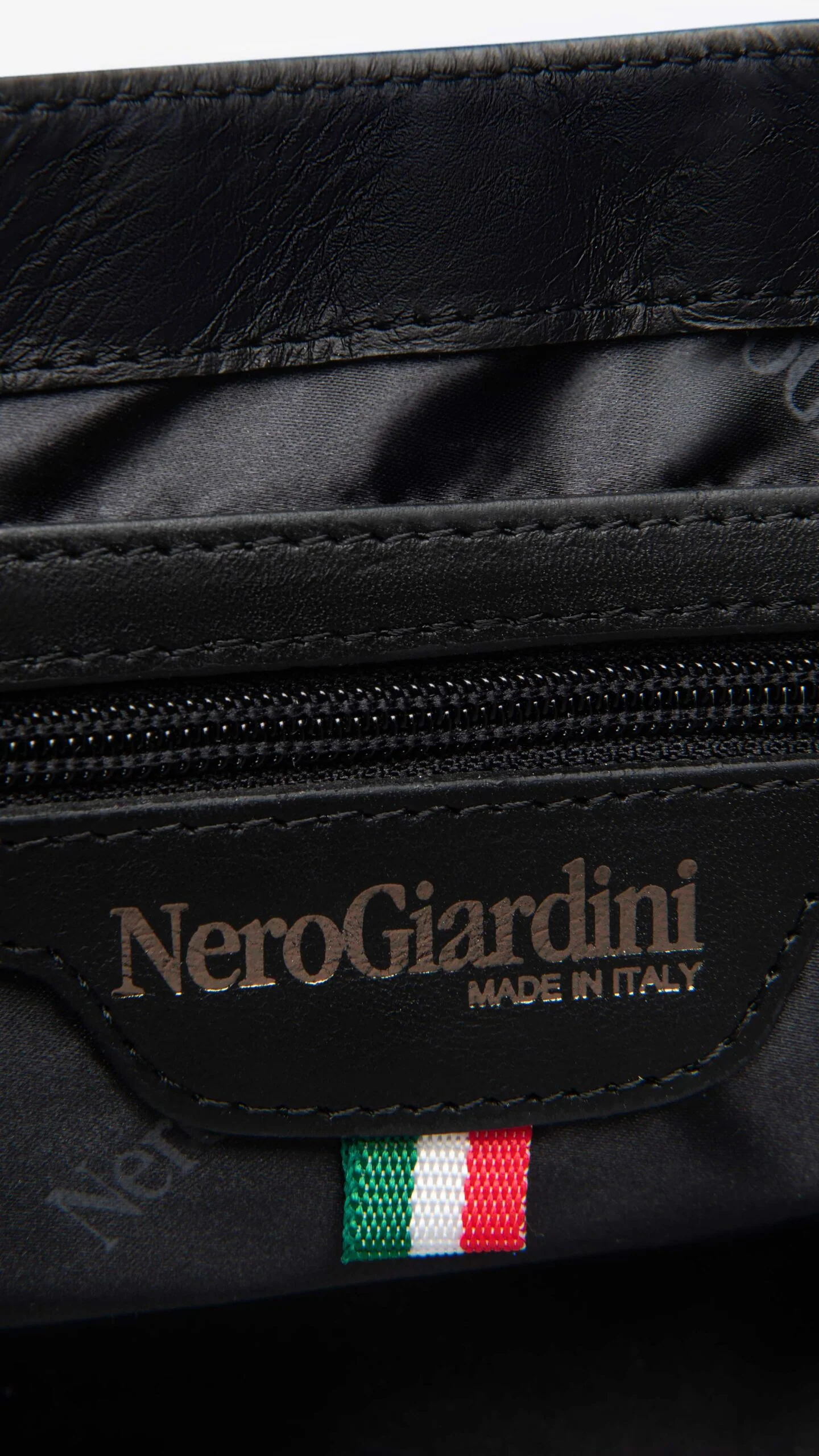 NERO GIARDINI I343522D BORSA A TRACOLLA DA DONNA IN PELLE NERO - immagine 6