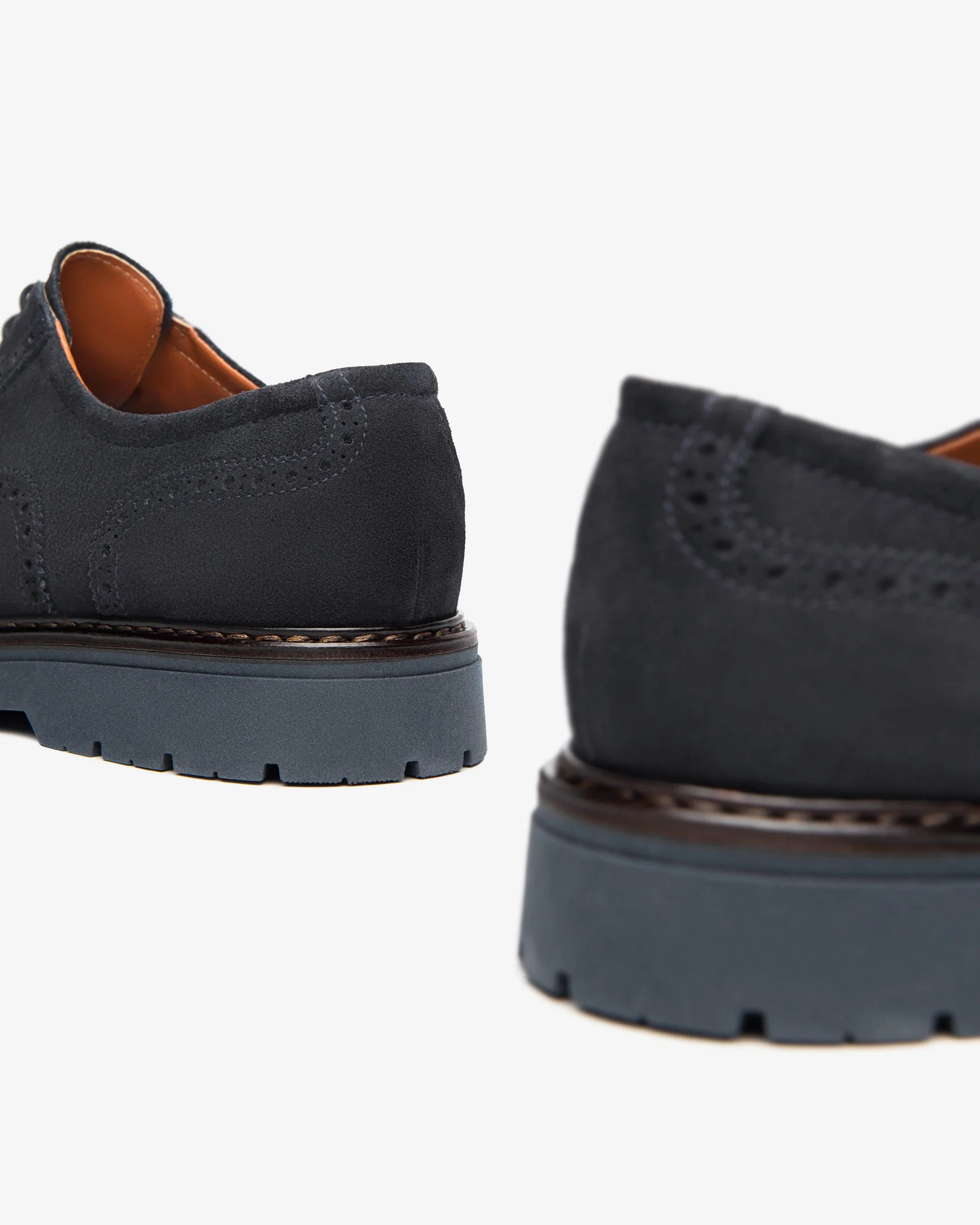 Nero Giardini I400350U Stringate uomo in camoscio blù - immagine 5